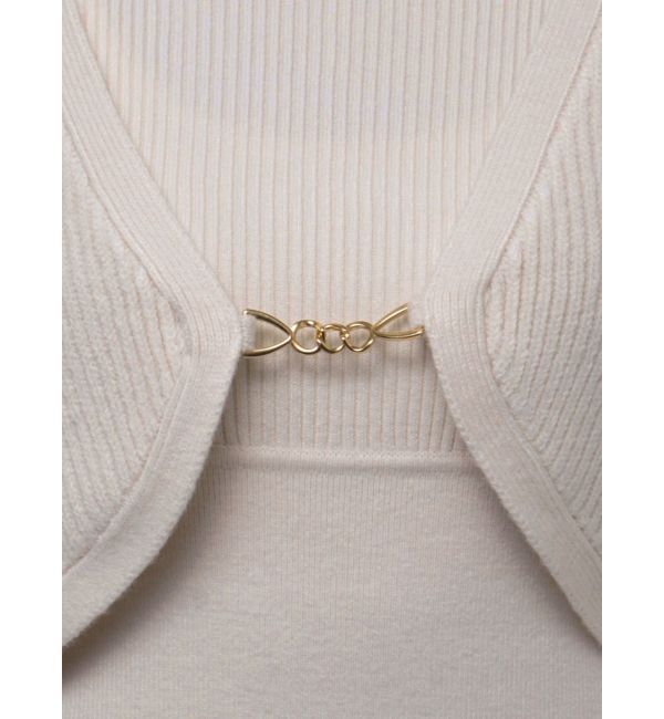 MERCURYDUO「チェーンボレロセットニットマーメイドワンピース」|ワンピース|