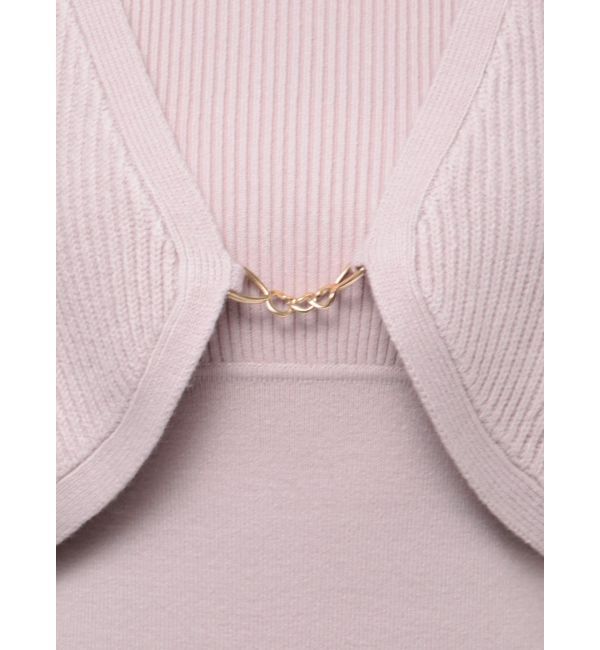 MERCURYDUO「チェーンボレロセットニットマーメイドワンピース」|ワンピース|