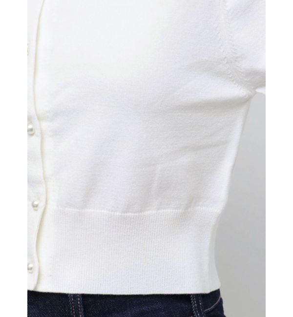 MERCURYDUO「ビジューボタンニットカーディガン」|カーディガン|