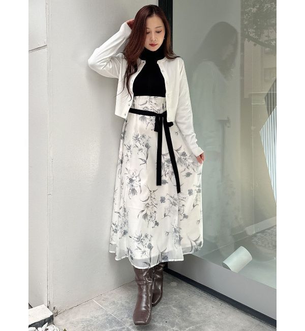 MERCURYDUO「ビジューボタンニットカーディガン」|カーディガン|