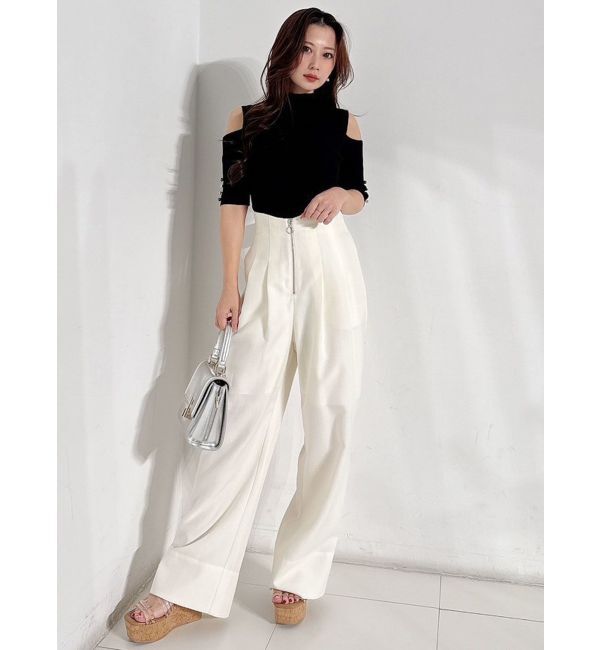 MERCURYDUO「ハイウエストコルセットパンツ」|その他|