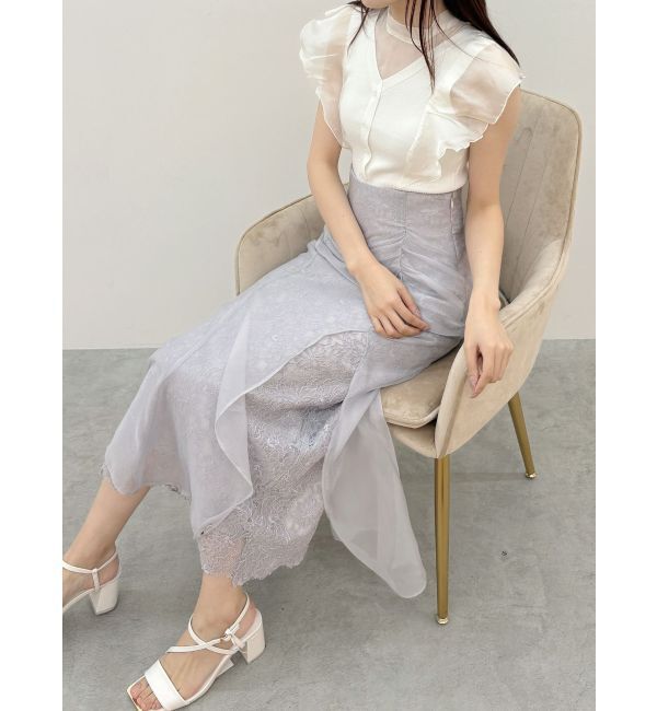 MERCURYDUO「シアーレイヤードマーメイドスカート」|スカート|