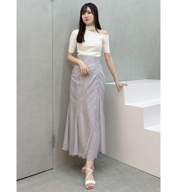 MERCURYDUO「シアーレイヤードマーメイドスカート」|スカート|