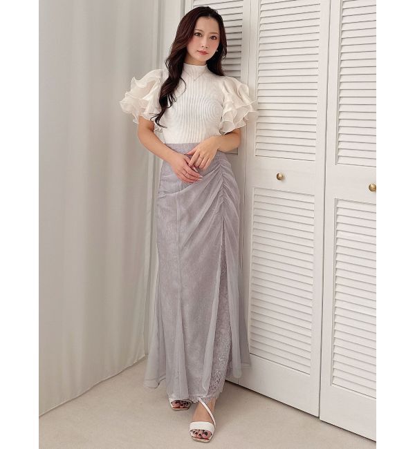 MERCURYDUO「シアーレイヤードマーメイドスカート」|スカート|