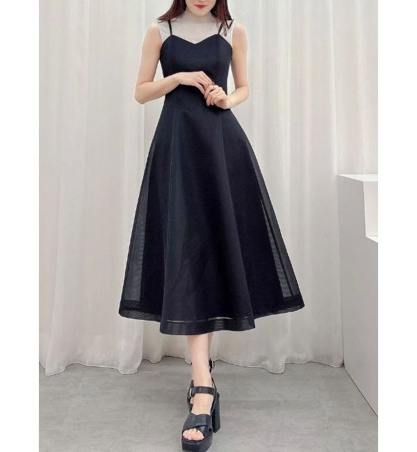 MERCURYDUO「シアーボンディングキャミワンピース」|ワンピース|