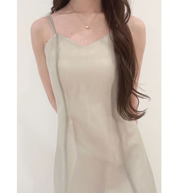 MERCURYDUO「シアーボンディングキャミワンピース」|ワンピース|
