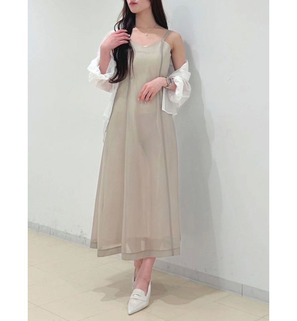 MERCURYDUO「シアーボンディングキャミワンピース」|ワンピース|