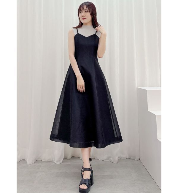 MERCURYDUO「シアーボンディングキャミワンピース」|ワンピース|