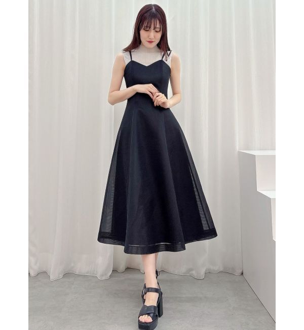 MERCURYDUO「シアーボンディングキャミワンピース」|ワンピース|