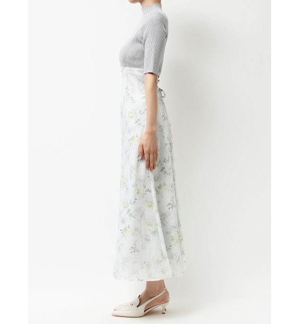 MERCURYDUO「レイヤード花柄ニットドッキングワンピース」|ワンピース|