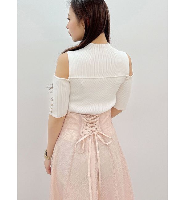 MERCURYDUO「ビスチェ風カットアウトニット」|ニット・セーター|