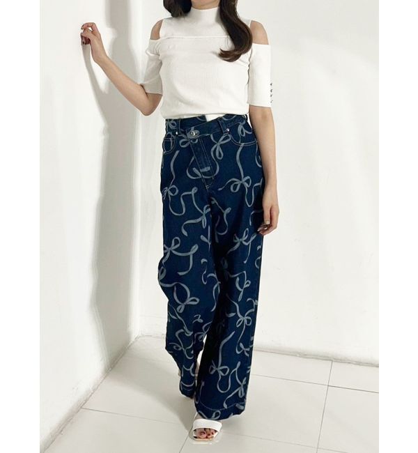 MERCURYDUO「ビスチェ風カットアウトニット」|ニット・セーター|