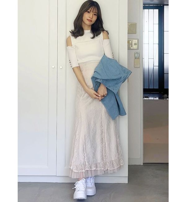 MERCURYDUO「ビスチェ風カットアウトニット」|ニット・セーター|