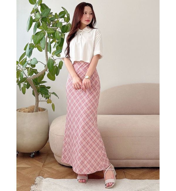 MERCURYDUO「バイアスナロースカート」|スカート|