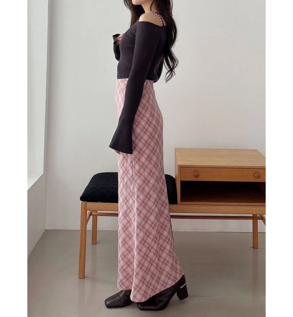 MERCURYDUO「バイアスナロースカート」|スカート|