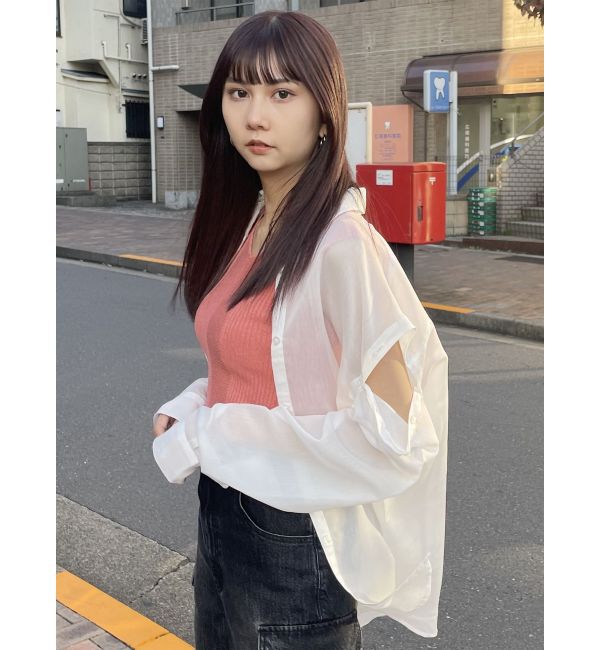 MURUA「2WAYシアーシャツ」|シャツ・ブラウス|