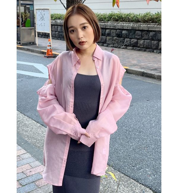 MURUA「2WAYシアーシャツ」|シャツ・ブラウス|