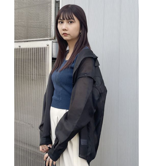 MURUA「2WAYシアーシャツ」|シャツ・ブラウス|