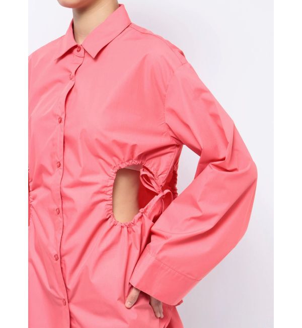 MURUA「サイドホールギャザーシャツ【WEB限定】【ブラウス】」|シャツ・ブラウス|