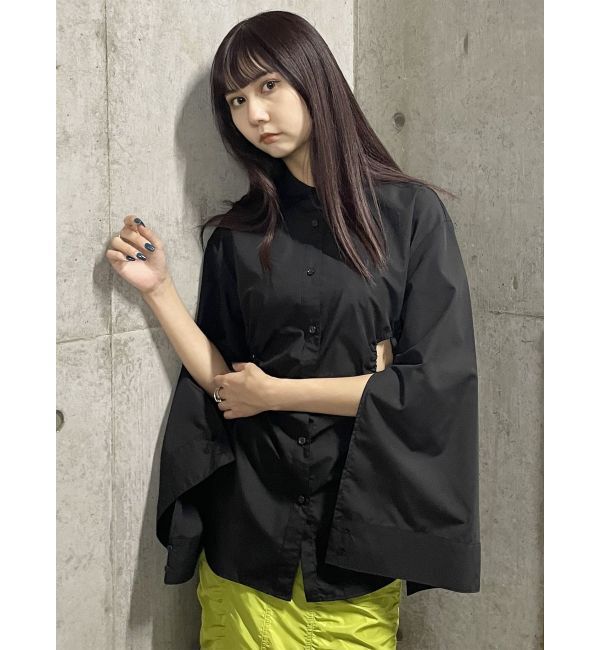 MURUA「サイドホールギャザーシャツ【WEB限定】【ブラウス】」|シャツ・ブラウス|