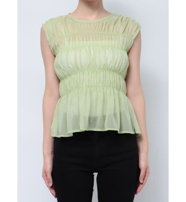 MURUA「ノースリシャーリングブラウス」|シャツ・ブラウス|