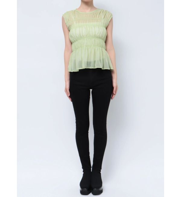 MURUA「ノースリシャーリングブラウス」|シャツ・ブラウス|