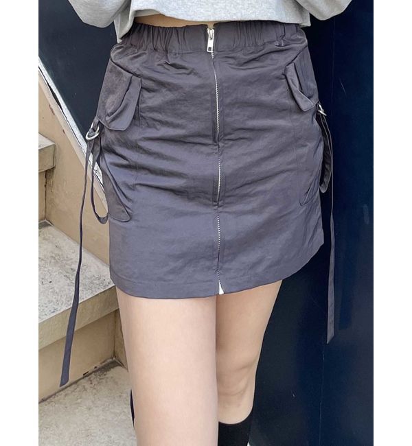 MURUA「カーゴミニスカート」|スカート|ダークグレー