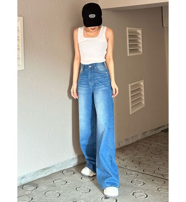 MURUA「ヴィンテージライクワイドデニム」|デニム|