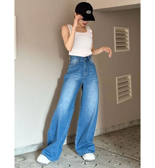 MURUA「ヴィンテージライクワイドデニム」|デニム|