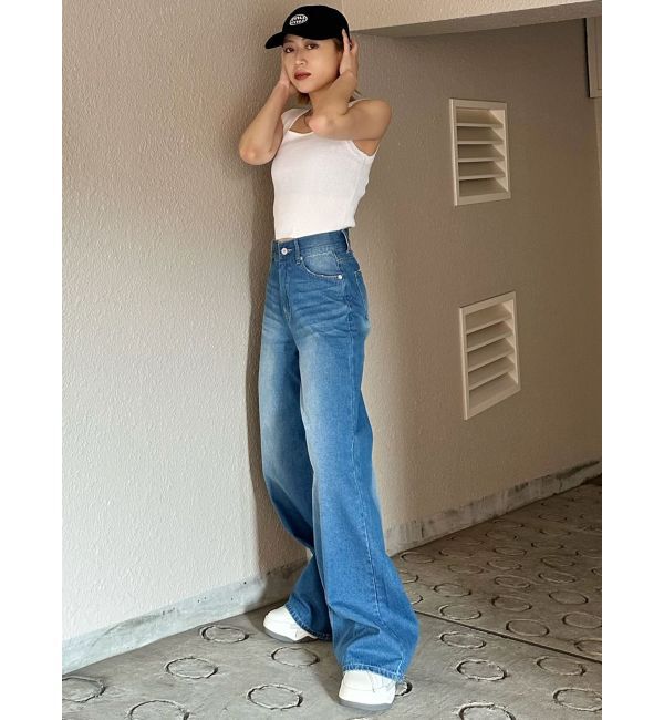 MURUA「ヴィンテージライクワイドデニム」|デニム|