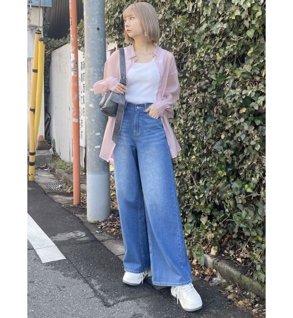 MURUA「ヴィンテージライクワイドデニム」|デニム|