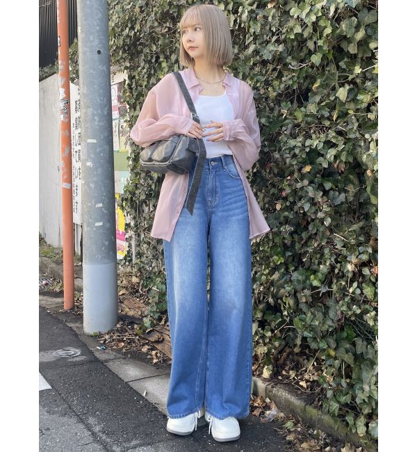 MURUA「ヴィンテージライクワイドデニム」|デニム|