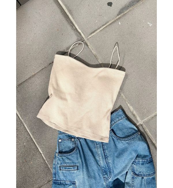 MURUA「2WAYリブキャミソール」|ニット・セーター|ベージュ