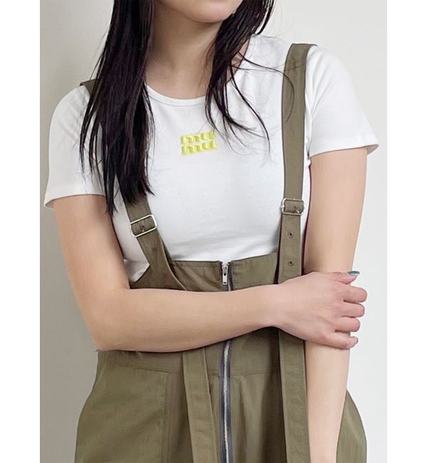 MURUA「ロゴクロップトTシャツ」|Tシャツ・カットソー|ホワイト