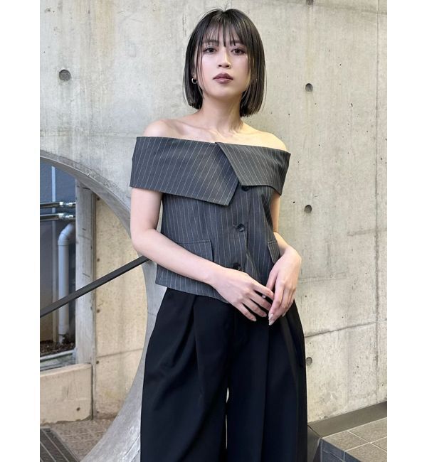 MURUA「オフショルマニッシュブラウス」|シャツ・ブラウス|