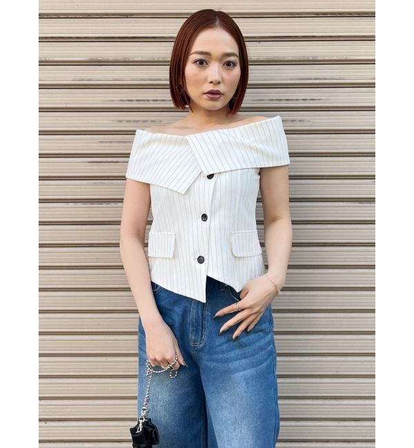 MURUA「オフショルマニッシュブラウス」|シャツ・ブラウス|