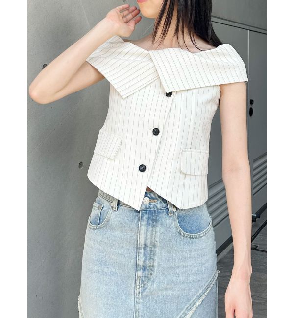 MURUA「オフショルマニッシュブラウス」|シャツ・ブラウス|