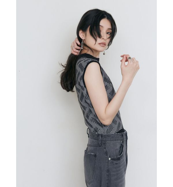 MURUA「ランダムパターンニットタンク」|ニット・セーター|