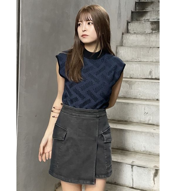 MURUA「ランダムパターンニットタンク」|ニット・セーター|