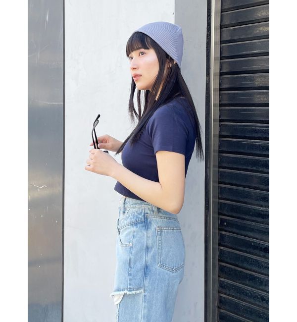 MURUA「リバーシブルニットビーニー」|ニット帽|