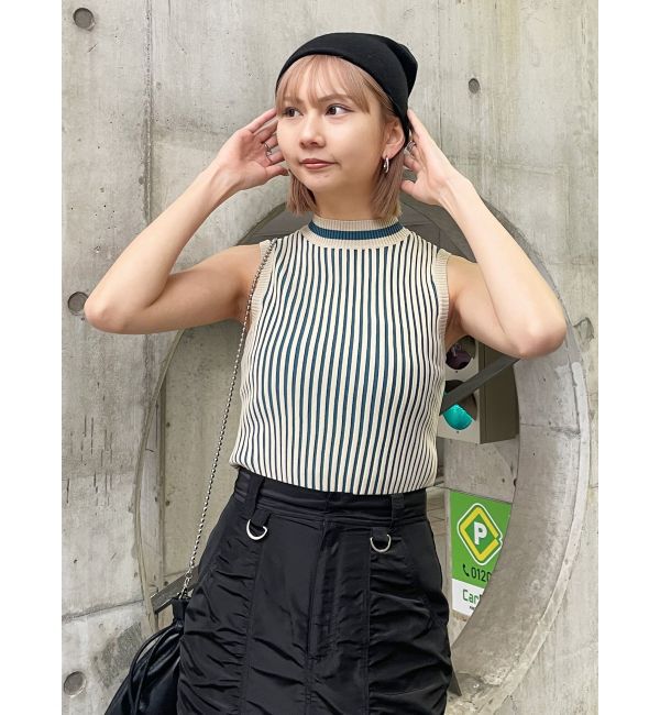 MURUA「リバーシブルニットビーニー」|ニット帽|