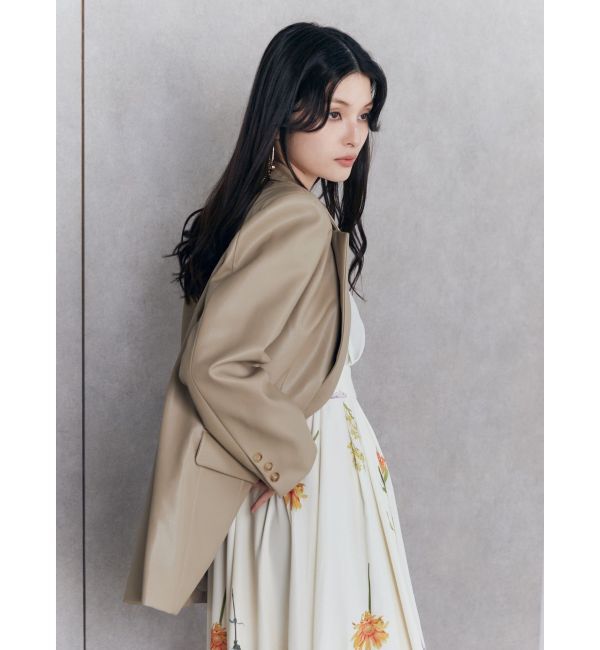 MURUA「フェイクレザーテーラードジャケット」|テーラードジャケット|