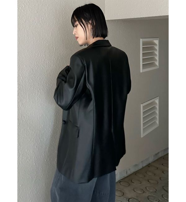 MURUA「フェイクレザーテーラードジャケット」|テーラードジャケット|