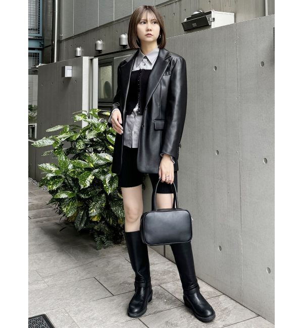 MURUA「フェイクレザーテーラードジャケット」|テーラードジャケット|