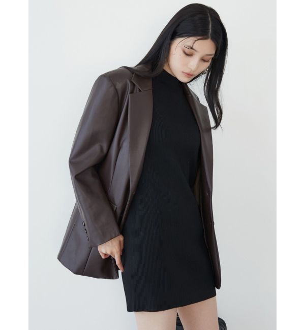 MURUA「フェイクレザーテーラードジャケット」|テーラードジャケット|