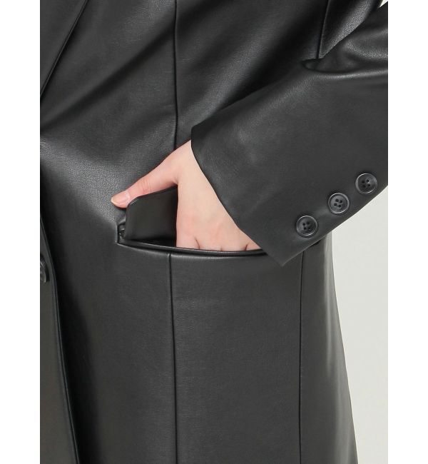 MURUA「フェイクレザーテーラードジャケット」|テーラードジャケット|