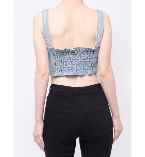 MURUA「フリンジデニムビスチェ」|キャミソール|