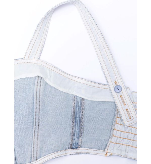 MURUA「フリンジデニムビスチェ」|キャミソール|