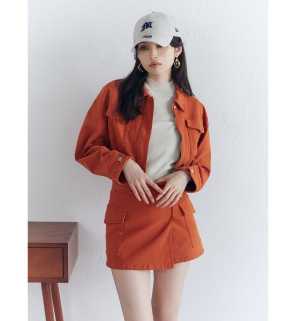 MURUA「ラップ風ミニスカート」|台形|