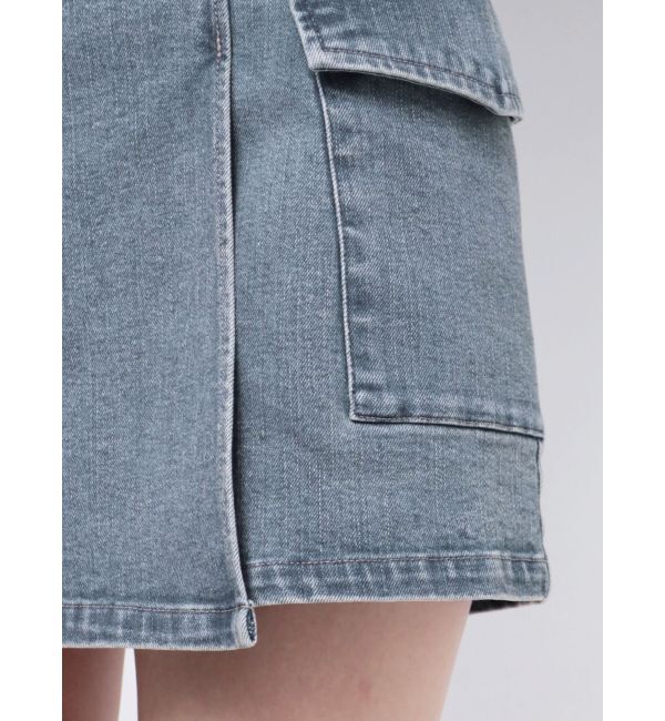 MURUA「ラップ風ミニスカート」|台形|